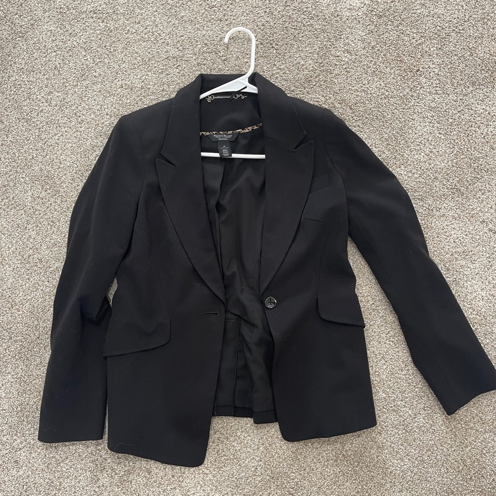 Black White House Black Market Suit Jacket